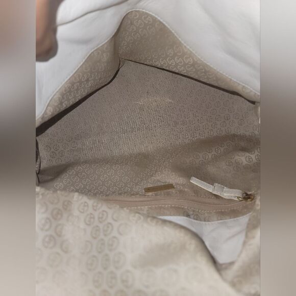 Giorgio Armani VTG Elegant White and Black Satchel Repainted - Picture 10 of 13